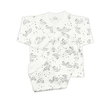 Sema Baby 0-3 Ay Sevimli Kuğu Bebek Pijama Takımı