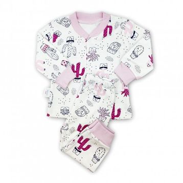 Sema Baby 6-9 Ay Pembe Sleeper Cactus Bebek Pijama Takımı