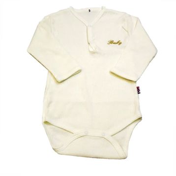 Sema Baby Ekru 0-6 Ay Uzun Kol Kaşkorse Body