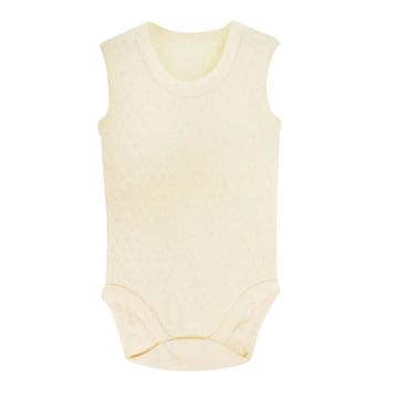 Sema Baby Krem 0-6 Ay Jakarlı Askılı Body