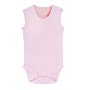 Sema Baby Pembe 9-12 Ay Jakarlı Askılı Body