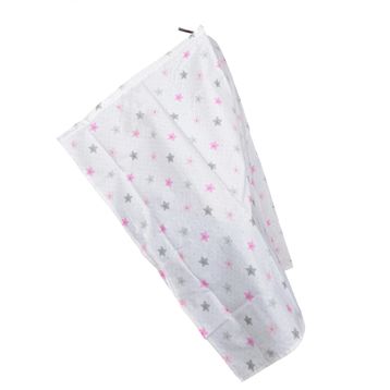 Sema Baby Pembe Yıldız Çok Amaçlı Emzirme Örtüsü