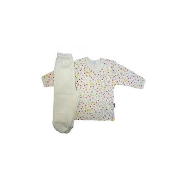 Sema Bebe Krem 0-3 Ay Bebek Pijama Takımı
