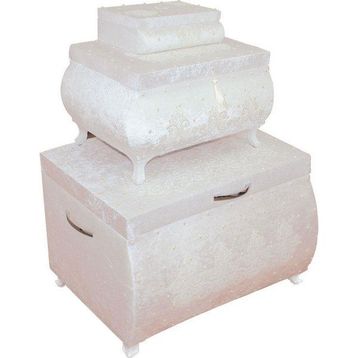 Sema Home Güneş Üçlü Kadife Gelin Sandık Seti