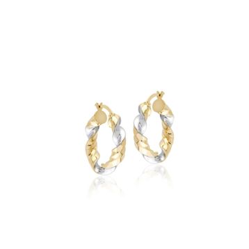 Sembol Gold 14 Ayar 2,5 cm Burma Altın Halka Küpe
