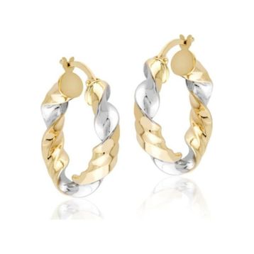 Sembol Gold 14 Ayar 2,5 cm Burma Altın Halka Küpe