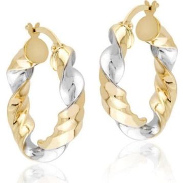 Sembol Gold 14 Ayar 2,5 cm Burma Altın Halka Küpe