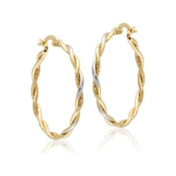 Sembol Gold 14 Ayar 3,0 cm Burma Altın Halka Küpe
