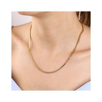 Sembol Gold 14 Ayar 45 cm Altın Pullu Zincir
