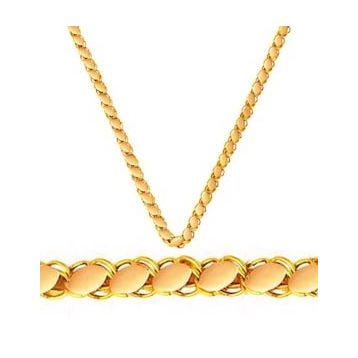 Sembol Gold 14 Ayar 45 cm Altın Pullu Zincir