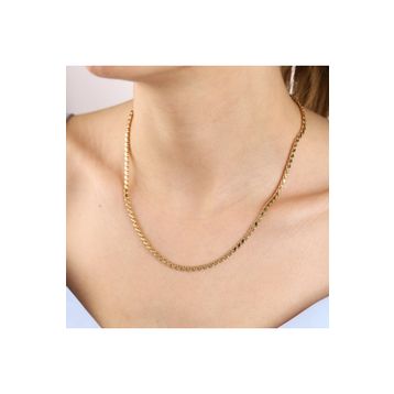 Sembol Gold 14 Ayar 45 cm Altın Pullu Zincir