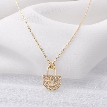 Sembol Gold 14 Ayar Altın Asma Kilit Kolye