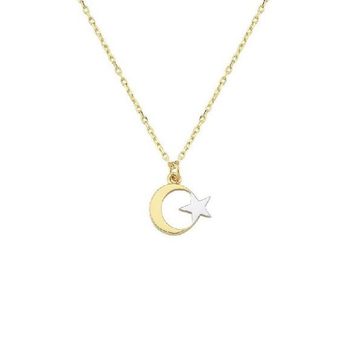 Sembol Gold 14 Ayar Altın Ayyıldız Kolye
