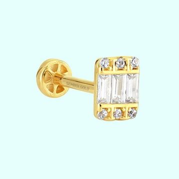 Sembol Gold 14 Ayar Altın Baget Tragus Piercing