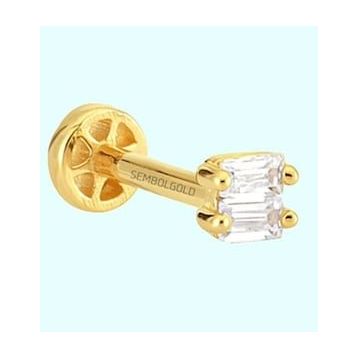 Sembol Gold 14 Ayar Altın Baget Tragus Piercing