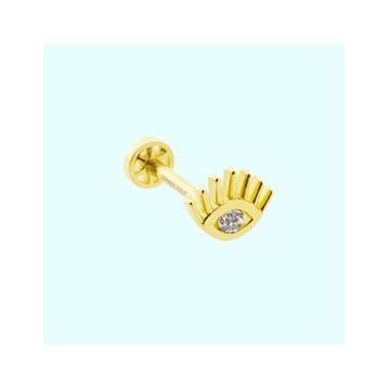 Sembol Gold 14 Ayar Altın Göz Tragus Piercing