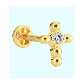 Sembol Gold 14 Ayar Altın Hac Tragus Piercing