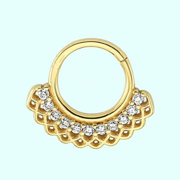 Sembol Gold 14 Ayar Altın Halka Piercing