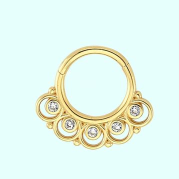 Sembol Gold 14 Ayar Altın Halka Piercing