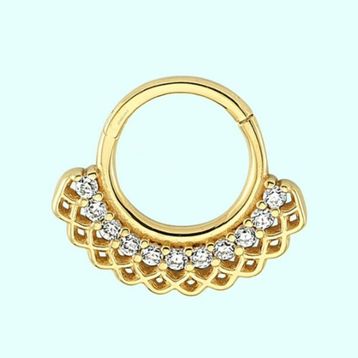 Sembol Gold 14 Ayar Altın Halka Piercing