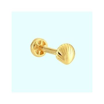 Sembol Gold 14 Ayar Altın İstiridye Tragus Piercing
