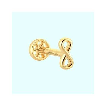 Sembol Gold 14 Ayar Altın Sonsuzluk Tragus Piercing
