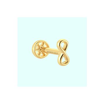 Sembol Gold 14 Ayar Altın Sonsuzluk Tragus Piercing