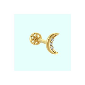 Sembol Gold 14 Ayar Altın Tragus Piercing