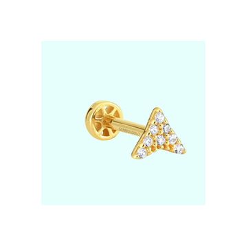 Sembol Gold 14 Ayar Altın Üçgen Tragus Piercing