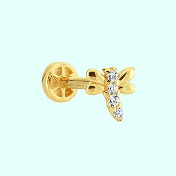 Sembol Gold 14 Ayar Altın Yusufcuk Tragus Piercing
