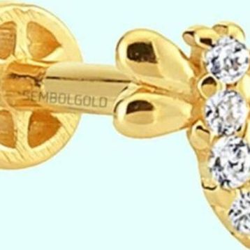 Sembol Gold 14 Ayar Altın Yusufcuk Tragus Piercing