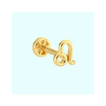 Sembol Gold 14 Ayar Aslan Burcu Altın Tragus Piercing