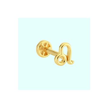 Sembol Gold 14 Ayar Aslan Burcu Altın Tragus Piercing