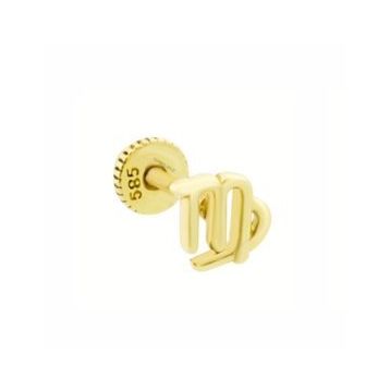 Sembol Gold 14 Ayar Başak Burcu Altın Tragus Piercing