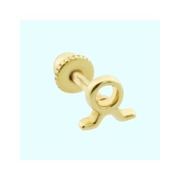 Sembol Gold 14 Ayar Boğa Burcu Altın Tragus Piercing