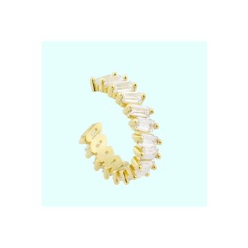 Sembol Gold 14 Ayar Earcuff Baget Taşlı Altın Kıkırdak Küpe