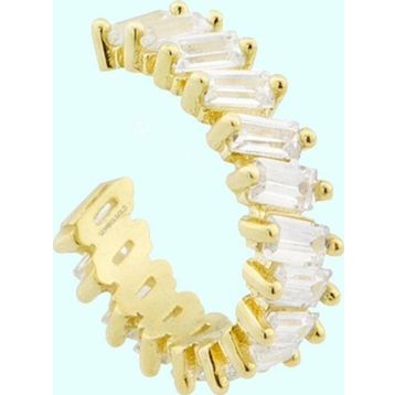 Sembol Gold 14 Ayar Earcuff Baget Taşlı Altın Kıkırdak Küpe