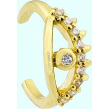 Sembol Gold 14 Ayar Earcuff Göz Altın Kıkırdak Küpe