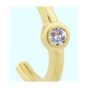 Sembol Gold 14 Ayar Earcuff Tektaş Altın Kıkırdak Küpe