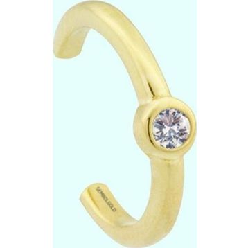 Sembol Gold 14 Ayar Earcuff Tektaş Altın Kıkırdak Küpe