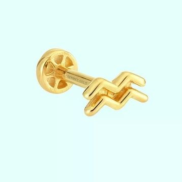 Sembol Gold 14 Ayar Kova Burcu Altın Tragus Piercing
