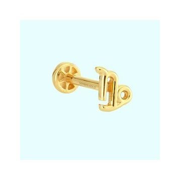 Sembol Gold 14 Ayar Oğlak Burcu Altın Tragus Piercing