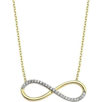 Sembol Gold 14 Ayar Swarovski Altın Sonsuzluk Kolyesi