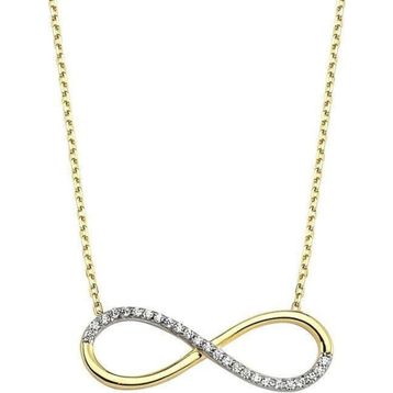 Sembol Gold 14 Ayar Swarovski Altın Sonsuzluk Kolyesi