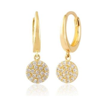Sembol Gold 14 Ayar Taşlı Altın Küpe