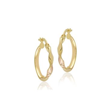Sembol Gold 14 Ayar Tek Burma 2,0 cm Altın Halka Küpe