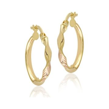 Sembol Gold 14 Ayar Tek Burma 2,0 cm Altın Halka Küpe