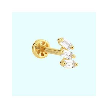 Sembol Gold 14 Ayar Tria Altın Baget Tragus Piercing