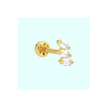 Sembol Gold 14 Ayar Tria Altın Baget Tragus Piercing