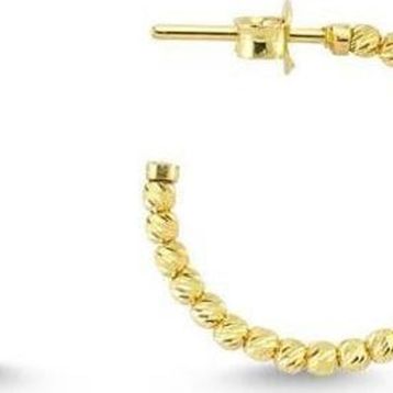 Sembol Gold Altın Halka Küpe